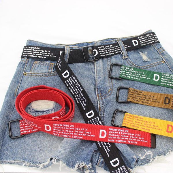 belts canvas double ring buckle belt fashion women tactical wide letter printing waistband for jeans accessories, Black;brown
belts canvas double ring buckle belt fashion women tactical wide letter printing waistband for jeans accessories, Black;brown