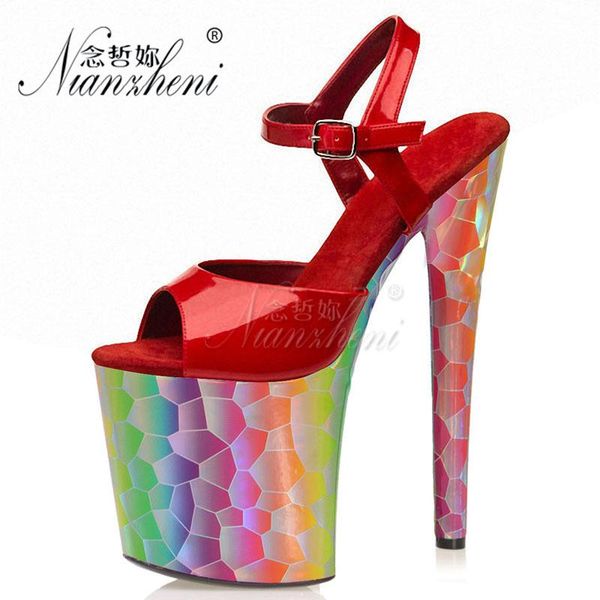 sandals 20cm super high heeled shoes big size color women's 8 inches shallow thick platform clubbing pole dancing fashion dress, Black
sandals 20cm super high heeled shoes big size color women's 8 inches shallow thick platform clubbing pole dancing fashion dress, Black