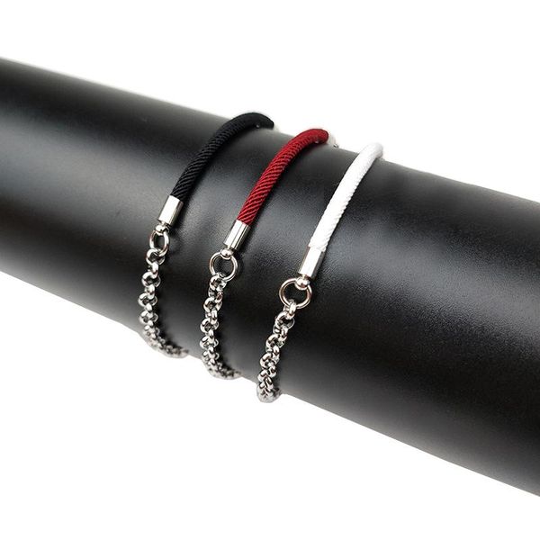 charm bracelets fashion chain, cotton rope, couple bracelet, men's and women's jewelry, Golden;silver
charm bracelets fashion chain, cotton rope, couple bracelet, men's and women's jewelry, Golden;silver