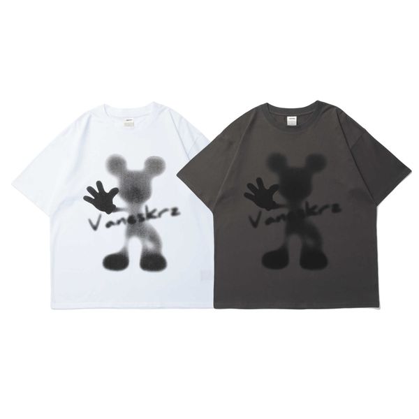 ef 2021 summer new street style hip hop fashion cartoon simple print and women's loose t-shirt, White;black
ef 2021 summer new street style hip hop fashion cartoon simple print and women's loose t-shirt, White;black