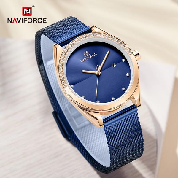 wristwatches naviforce fashion ladies watches waterproof quartz casual clock blue wristwatch for women girl relogio feminin, Slivery;brown
wristwatches naviforce fashion ladies watches waterproof quartz casual clock blue wristwatch for women girl relogio feminin, Slivery;brown