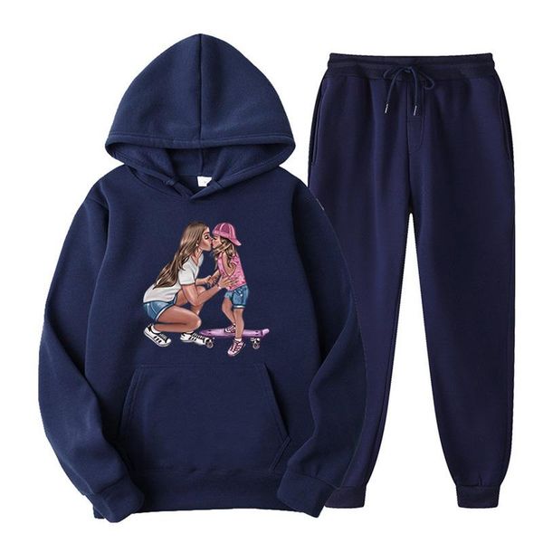 plus size two piece set hoodie suits autumn kawaii cartoon mom & baby print hooded jogger tracksuit streetwear loose outfit, White
plus size two piece set hoodie suits autumn kawaii cartoon mom & baby print hooded jogger tracksuit streetwear loose outfit, White