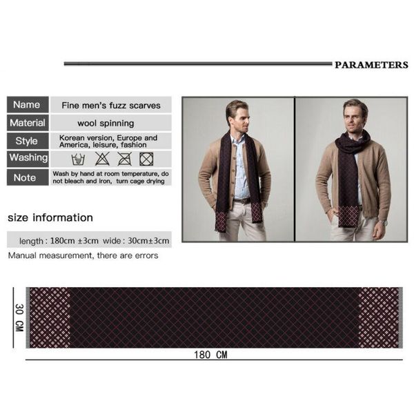 scarves 6 colors men's luxury cashmere silk scarf winter warm plaid shawl soft wrap scarve gift, Blue;gray
scarves 6 colors men's luxury cashmere silk scarf winter warm plaid shawl soft wrap scarve gift, Blue;gray