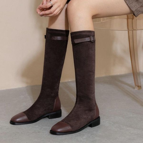 boots 2021 women faux suede square toe motorcycle fashion buckle low heel autumn winter shoes woman black brown
boots 2021 women faux suede square toe motorcycle fashion buckle low heel autumn winter shoes woman black brown