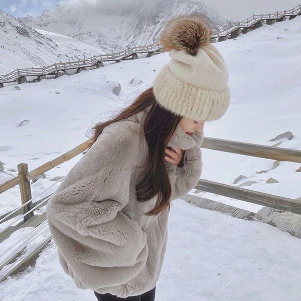 women's fur & faux winter jacket coat teddy bear 2022, Black
women's fur & faux winter jacket coat teddy bear 2022, Black