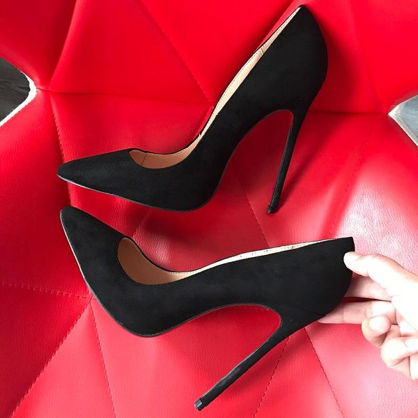 dress shoes black suede pointed toe pumps 12 8cm stiletto heel women office lady celebrating banquet
dress shoes black suede pointed toe pumps 12 8cm stiletto heel women office lady celebrating banquet