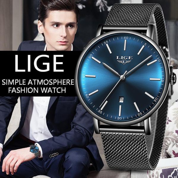 wristwatches brand lige 2021 mens watches luxury ultra-thin mesh belt watch men casual sport blue rose clock relogio masculino, Slivery;brown
wristwatches brand lige 2021 mens watches luxury ultra-thin mesh belt watch men casual sport blue rose clock relogio masculino, Slivery;brown