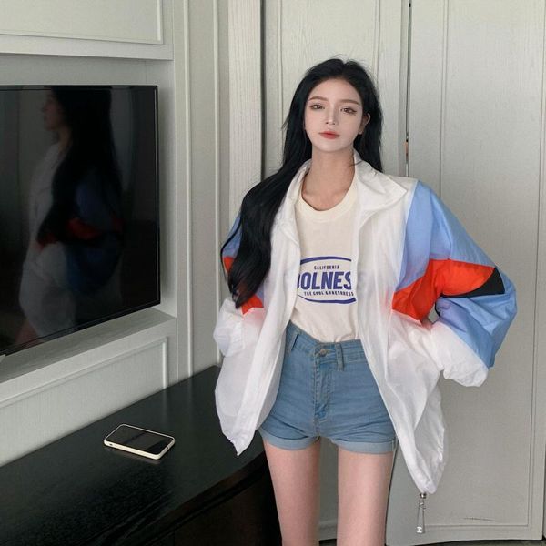 women's jackets thin sunscreen spring 2021 korean style contrast color lapel coat loose casual long-sleeved fried streetly446, Black;brown
women's jackets thin sunscreen spring 2021 korean style contrast color lapel coat loose casual long-sleeved fried streetly446, Black;brown