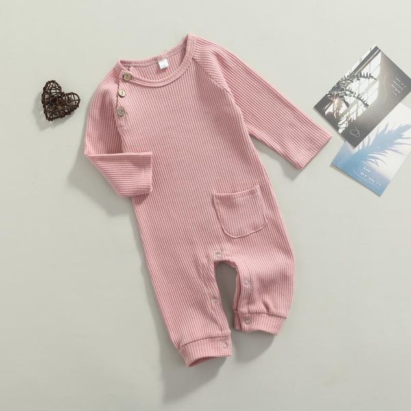 jumpsuits baby girl boy jumpsuit long sleeve crew neck solid color waffle romper with pocket, Blue
jumpsuits baby girl boy jumpsuit long sleeve crew neck solid color waffle romper with pocket, Blue