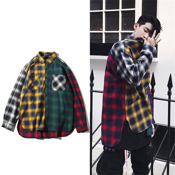 2021 new camisa primavera casual manga longa macio japons harajuku vintage xadrez retalhos camisas streetwear oprd, White
2021 new camisa primavera casual manga longa macio japons harajuku vintage xadrez retalhos camisas streetwear oprd, White