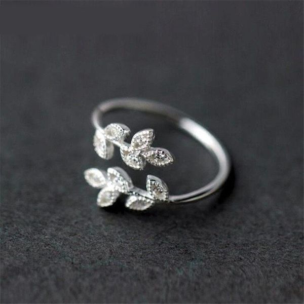 wedding rings 925 sterling silver small leaves micro-insert opening ring simple fashion sweet temperament leaf ornaments, Slivery;golden
wedding rings 925 sterling silver small leaves micro-insert opening ring simple fashion sweet temperament leaf ornaments, Slivery;golden
