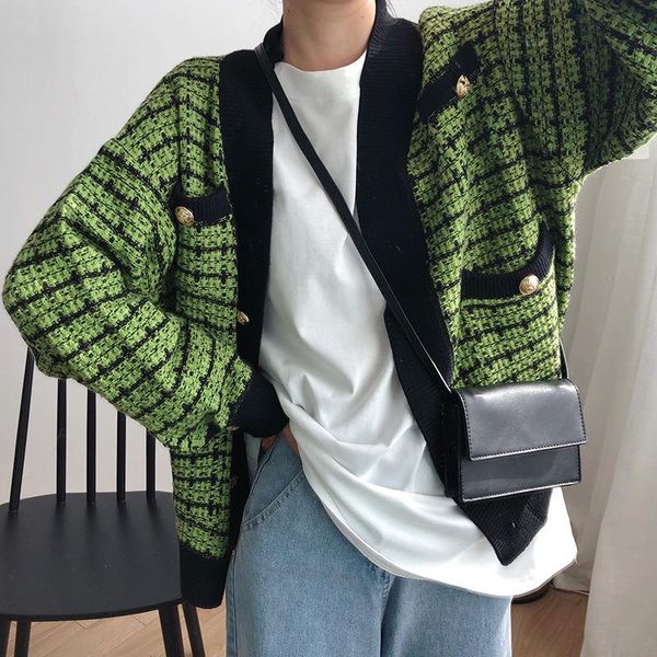 cardigan fall coats knitted coat warm plaid sleeve beige my863 thicken women pocket brand designer oversized long winter 2021 ptthr, Black 
cardigan fall coats knitted coat warm plaid sleeve beige my863 thicken women pocket brand designer oversized long winter 2021 ptthr, Black