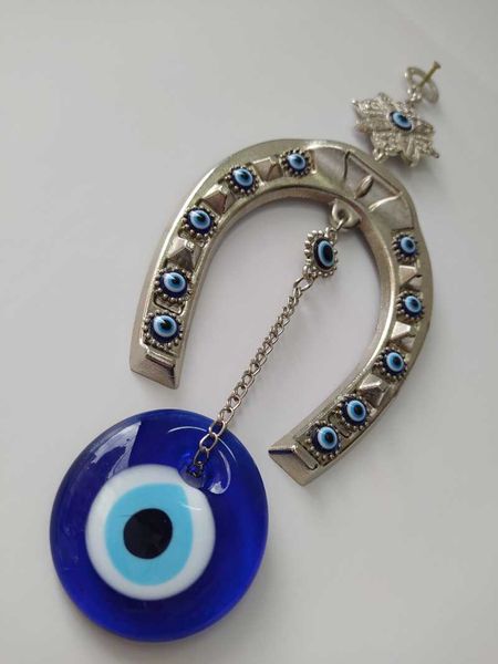 horseshoe evil eye decor glass bead pendant charm turkish handmade amulet wall hanging talisman boho home decor made in turkey
horseshoe evil eye decor glass bead pendant charm turkish handmade amulet wall hanging talisman boho home decor made in turkey