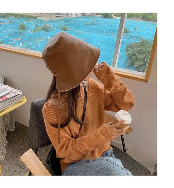 wide brim hats 2021 pu cortex double-sided fisherman hat women korean version lamb wool winter bucket for keep warm plush, Blue;gray
wide brim hats 2021 pu cortex double-sided fisherman hat women korean version lamb wool winter bucket for keep warm plush, Blue;gray