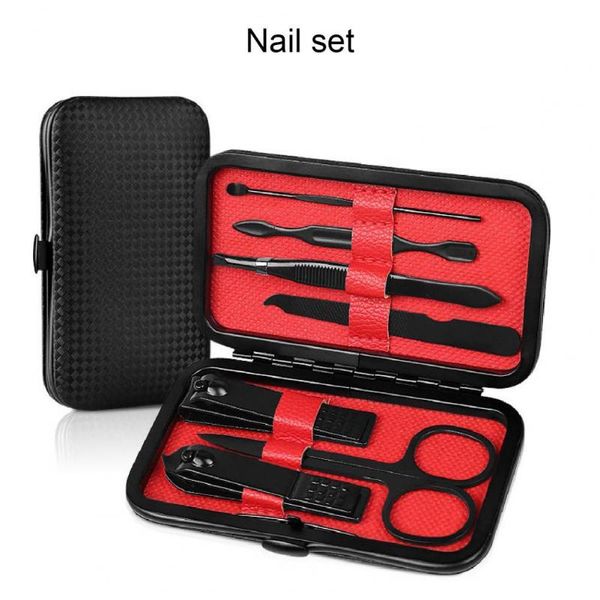 nail art kits 7pcs/set portable stainless steel black manicure pedicure clipper scissors manicuring tool cutter set
nail art kits 7pcs/set portable stainless steel black manicure pedicure clipper scissors manicuring tool cutter set