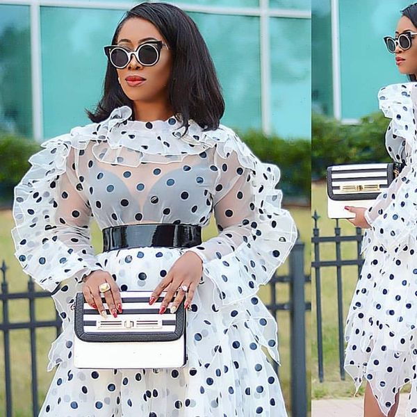 female new polka dot two piece set organza oversize blouse irregular midi skirt set plus size womens 2021 spring summer fashion, Gray
female new polka dot two piece set organza oversize blouse irregular midi skirt set plus size womens 2021 spring summer fashion, Gray