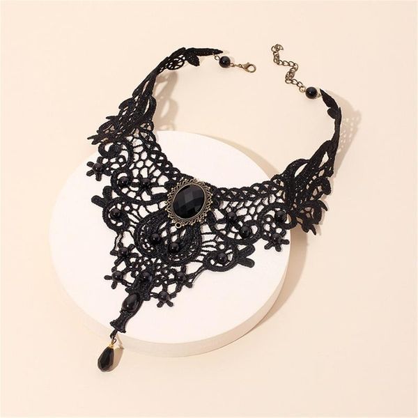 chains jewelry dark wind gothic lace false collar necklace retro hollow female accessories geometric vintage for women, Silver
chains jewelry dark wind gothic lace false collar necklace retro hollow female accessories geometric vintage for women, Silver
