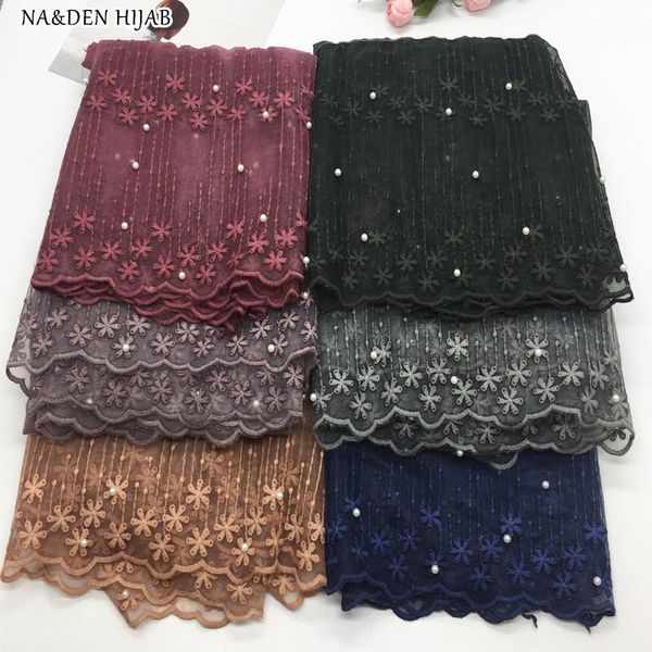scarves wedding lace pearl hijab scarf embroidery fashion women shawls brand wrap soft muffler luxury islamic hijabs, Blue;gray
scarves wedding lace pearl hijab scarf embroidery fashion women shawls brand wrap soft muffler luxury islamic hijabs, Blue;gray