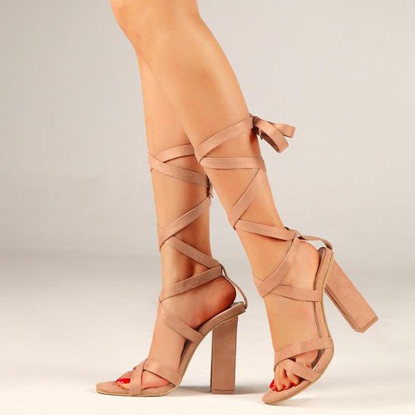 summer high heels sandal shoes women block heels sandal cross lace strap high-heeled sandals flock fashion women's shoes, Black
summer high heels sandal shoes women block heels sandal cross lace strap high-heeled sandals flock fashion women's shoes, Black
