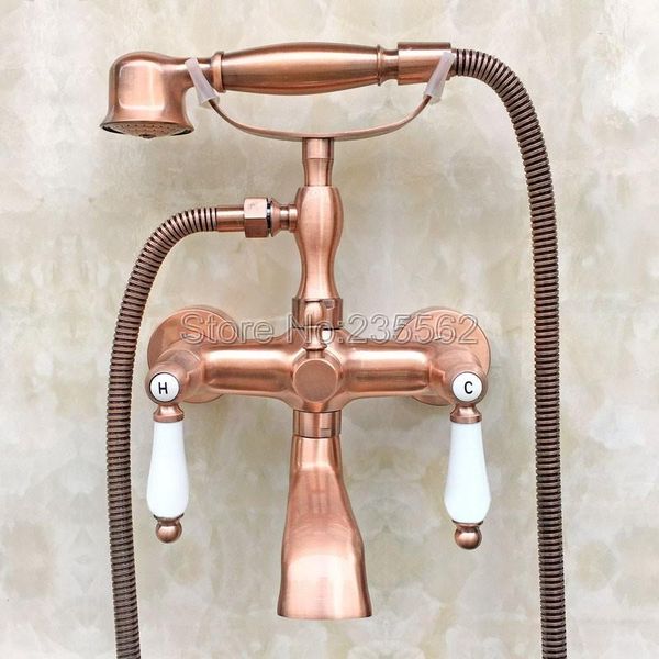 bathroom shower sets bathtub faucet antique red copper with hand wall mounted bath dual handle mixer tap ltf806
bathroom shower sets bathtub faucet antique red copper with hand wall mounted bath dual handle mixer tap ltf806