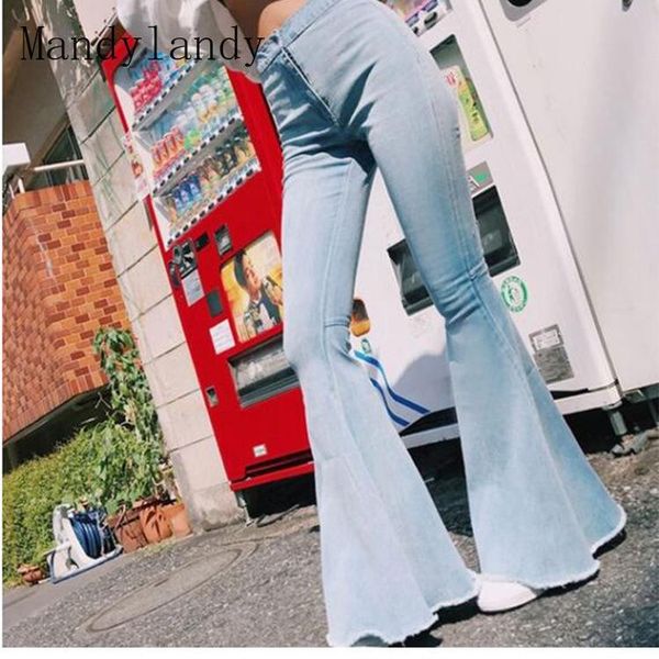 women's jeans mandylandy spring and summer leisure high waist button denim flare pants fashion solid color slim, Blue
women's jeans mandylandy spring and summer leisure high waist button denim flare pants fashion solid color slim, Blue