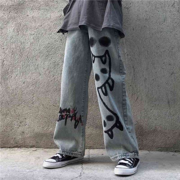 harajuku streetwear hip hop women jean wide leg baggy denim pants grunge graffiti print high waist casual trousers y2k, Blue
harajuku streetwear hip hop women jean wide leg baggy denim pants grunge graffiti print high waist casual trousers y2k, Blue