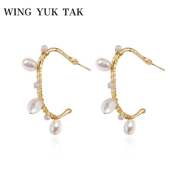 hoop & huggie wing tak yuk vintage geometric hoops earrings for women handwork freshwater pearls fashion jewelry, Golden;silver
hoop & huggie wing tak yuk vintage geometric hoops earrings for women handwork freshwater pearls fashion jewelry, Golden;silver