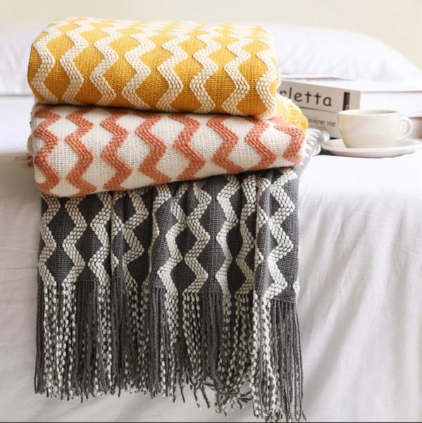 multi-functional leisure blanket ins fashion tassels knitwear blanket bed sofa siesta air conditioner travel shawl
multi-functional leisure blanket ins fashion tassels knitwear blanket bed sofa siesta air conditioner travel shawl