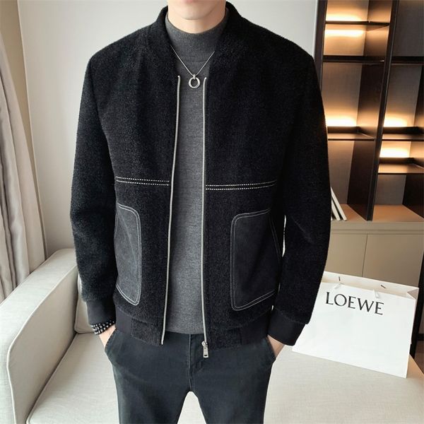designer jeans mended men's wool clothes 2021 front pockets fine trim goalie business coats casual gjqo, Black;brown
designer jeans mended men's wool clothes 2021 front pockets fine trim goalie business coats casual gjqo, Black;brown