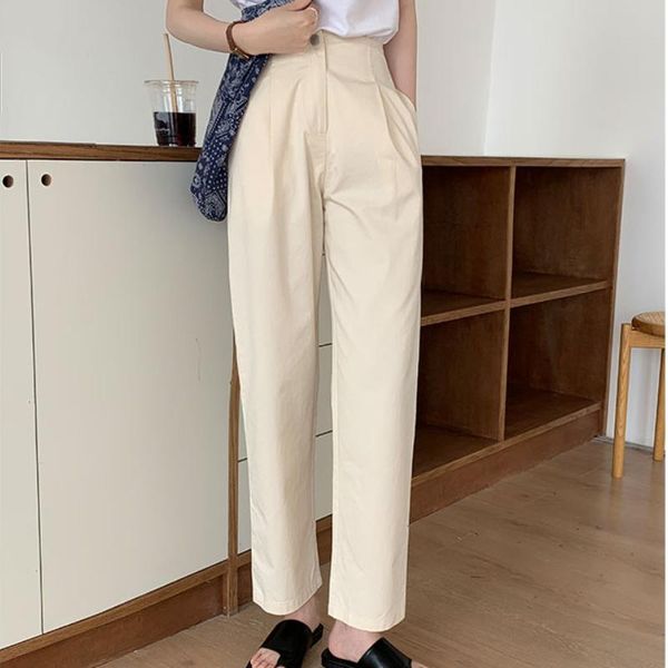 women's pants & capris nomikuma summer 2021 high waist women solid color casual loose trousers female korean chic pantalones femme, Black;white
women's pants & capris nomikuma summer 2021 high waist women solid color casual loose trousers female korean chic pantalones femme, Black;white