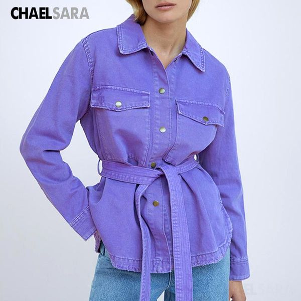 women's jackets 2021 spring autumn purple denim women solid with belt loose jeans coats female casual cowboy, Black;brown
women's jackets 2021 spring autumn purple denim women solid with belt loose jeans coats female casual cowboy, Black;brown