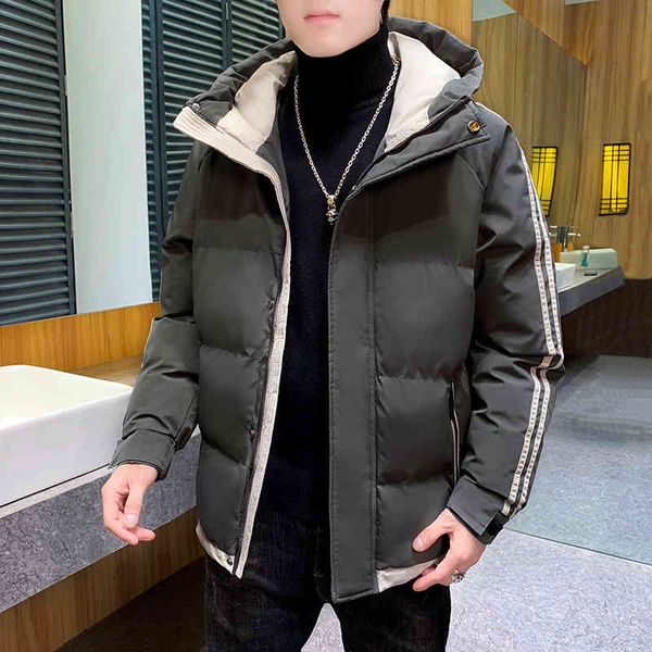 down men's 2021 new winter plush thickened short tooling brand cotton padded et, Black
down men's 2021 new winter plush thickened short tooling brand cotton padded et, Black