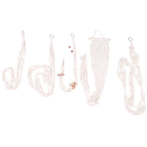 planters & pots 5-pack macrame plant hangers, different tiers, handmade cotton rope hanging set flower holder stand, for indoor ou
planters & pots 5-pack macrame plant hangers, different tiers, handmade cotton rope hanging set flower holder stand, for indoor ou