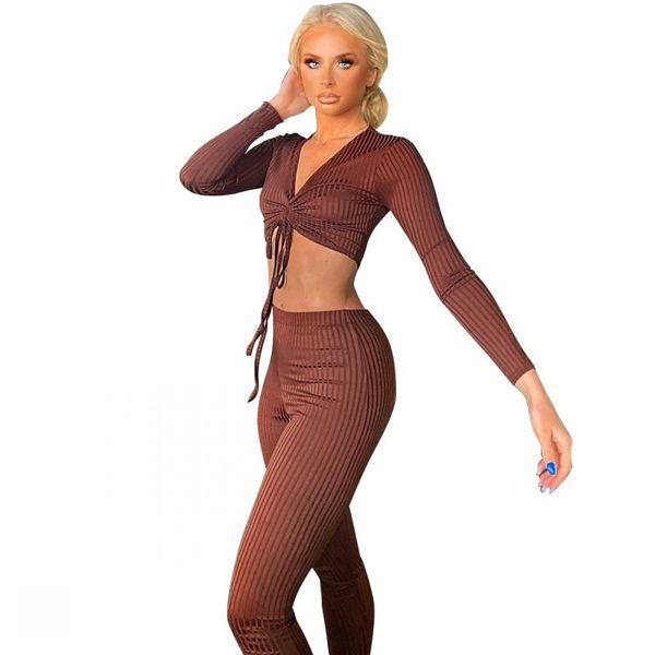 stretchable solid color with nervuras two female ensemble pieces v neck harvesting and high waist pants outfits new fashion club 3, Gray
stretchable solid color with nervuras two female ensemble pieces v neck harvesting and high waist pants outfits new fashion club 3, Gray
