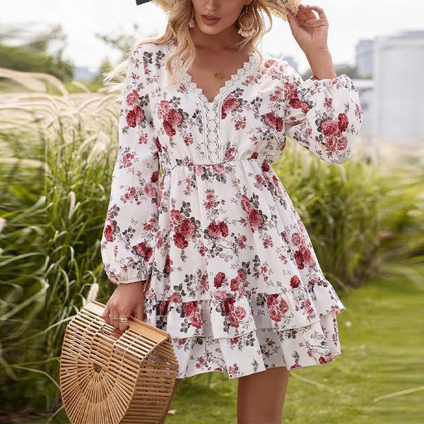 casual dresses autumn flower print v neck lace dress women long sleeve ruffle a line boho female 2021 short mini party vestidos, Black;gray
casual dresses autumn flower print v neck lace dress women long sleeve ruffle a line boho female 2021 short mini party vestidos, Black;gray