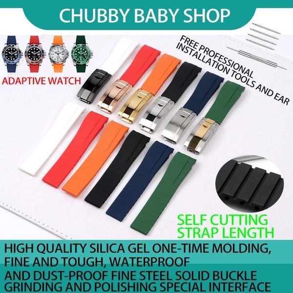 watch bands 20mm 21mm 22mm blue red black watchband soft rubber band for role strap submarine sub-mariner gmt series, Black;brown
watch bands 20mm 21mm 22mm blue red black watchband soft rubber band for role strap submarine sub-mariner gmt series, Black;brown