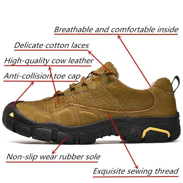 mens tactical boots genuine leather men outdoor shoes breathable sneakers non-slip wear mountain hiking shoes men hunting boots, Black
mens tactical boots genuine leather men outdoor shoes breathable sneakers non-slip wear mountain hiking shoes men hunting boots, Black