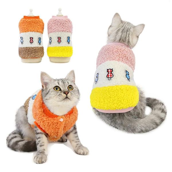 cat costumes autumn and winter pet clothes clothing thick plush sweater stitching cotton vest dog for small dogs kitten
cat costumes autumn and winter pet clothes clothing thick plush sweater stitching cotton vest dog for small dogs kitten
