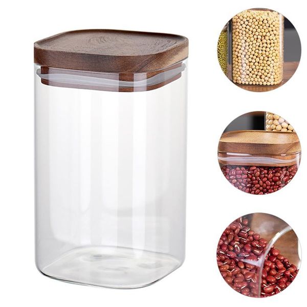storage bottles & jars 1pc moisture-proof jar nuts household simple coffee bean with wooden cover for home
storage bottles & jars 1pc moisture-proof jar nuts household simple coffee bean with wooden cover for home