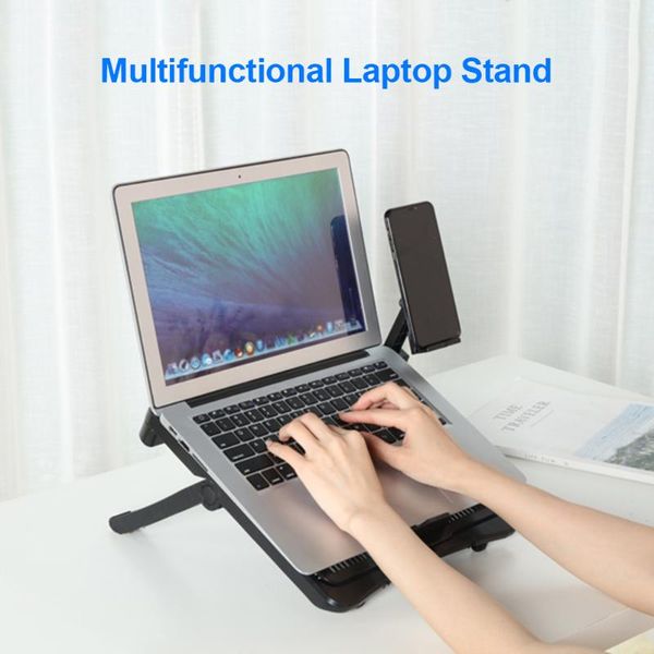 lapcooling pads black metal + plastic stand with built-in foldable phone holders multi-angle adjustable notebook computer riser
lapcooling pads black metal + plastic stand with built-in foldable phone holders multi-angle adjustable notebook computer riser