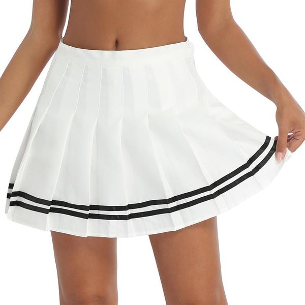 skirts women girls skirt high waist student striped pleated autumn winter casual side zipper button a-line miniskirt for dance, Black
skirts women girls skirt high waist student striped pleated autumn winter casual side zipper button a-line miniskirt for dance, Black