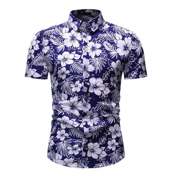 men's casual shirts mens beach camisa social masculina fashion brand floral shirt men slim fit short sleeve hawaiian party male chemise, White;black
men's casual shirts mens beach camisa social masculina fashion brand floral shirt men slim fit short sleeve hawaiian party male chemise, White;black