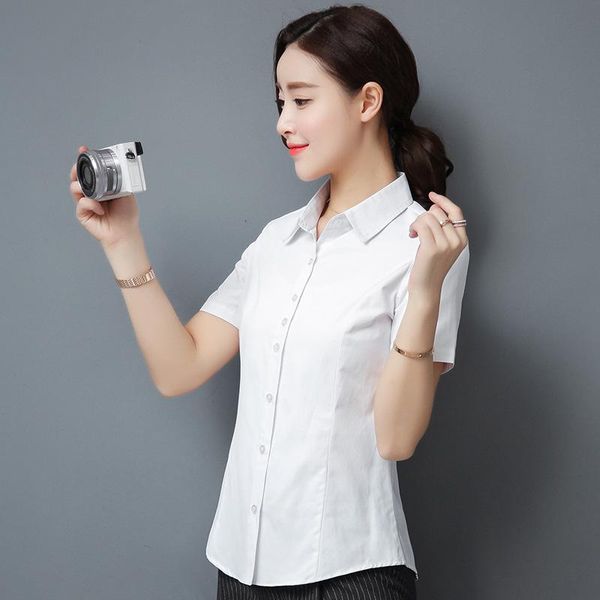 women's blouses & shirts short-sleeved 2021 summer fashion office lady emperament ol female clothing bottoming wholesale, White
women's blouses & shirts short-sleeved 2021 summer fashion office lady emperament ol female clothing bottoming wholesale, White