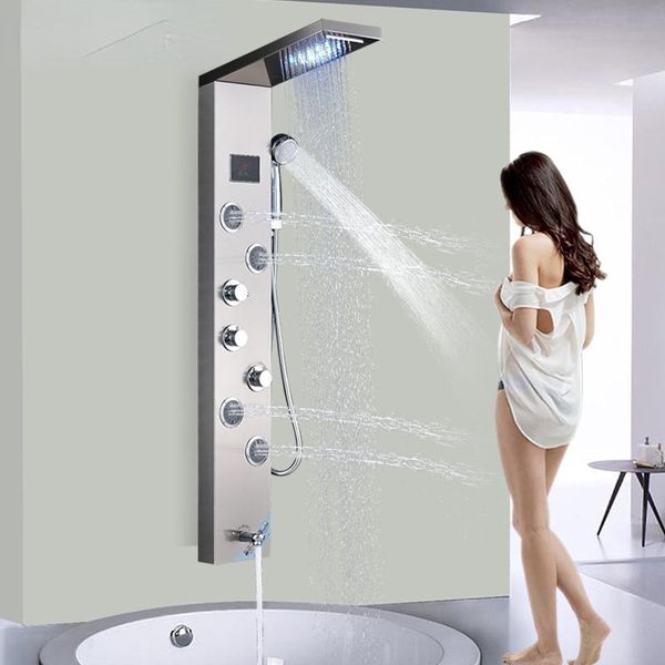 bathroom shower sets digital display panel column led rain waterfall faucet bathtroom bathtub back massage
bathroom shower sets digital display panel column led rain waterfall faucet bathtroom bathtub back massage
