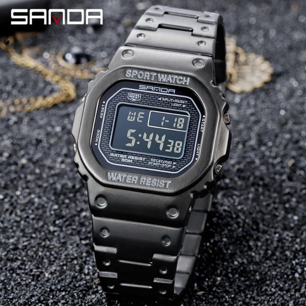 wristwatches sanda men's watch led digital luminous fashion waterproof sports male clock relogio masculino, Slivery;brown
wristwatches sanda men's watch led digital luminous fashion waterproof sports male clock relogio masculino, Slivery;brown