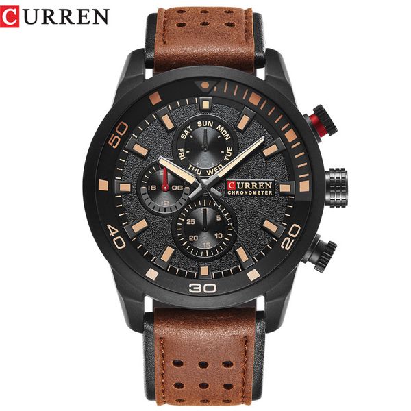 curren watches 8250 leather strap quartz men wristwatch brand waterproof army military sport mens watch business analog relojes hombre vinta, Slivery;brown
curren watches 8250 leather strap quartz men wristwatch brand waterproof army military sport mens watch business analog relojes hombre vinta, Slivery;brown