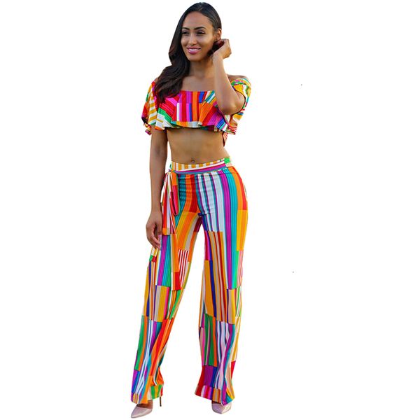 2021 new raiow striped summer off the shoulder crop and pants set beach party women two piece outfits tn7j, White
2021 new raiow striped summer off the shoulder crop and pants set beach party women two piece outfits tn7j, White