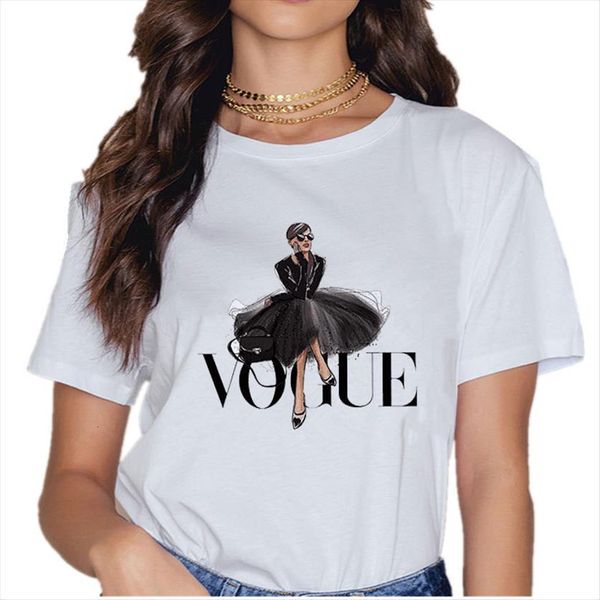 summer vogue print harajuku women t shirt plus size punk casual clothing tee female shirts camiseta mujer, White
summer vogue print harajuku women t shirt plus size punk casual clothing tee female shirts camiseta mujer, White