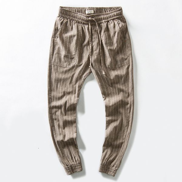 casual mens loose straight striped linen pants multi pockets comfortable streetwear trousers slim fit elastic waist joggers, Black
casual mens loose straight striped linen pants multi pockets comfortable streetwear trousers slim fit elastic waist joggers, Black