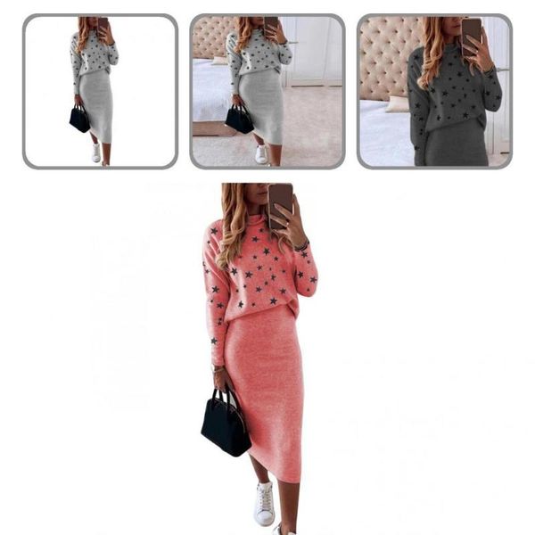 two piece dress pullover skirt skinny lady bodycon pencil suit blouse women 1 set, White
two piece dress pullover skirt skinny lady bodycon pencil suit blouse women 1 set, White